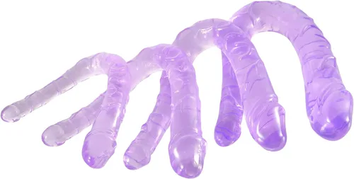 Miniatura 5 de Consoladores de doble extremo, consolador realista súper largo para simulación de vagina anal, flexible de doble cara para adultos, juguetes