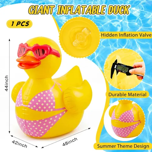 Miniatura 2 de Hungdao Paquete de 1 flotador inflable gigante de 4 pies para mujer, divertido flotador de bikini para despedida de soltera, viaje de niñas