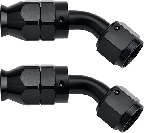 Miniatura 24 de EVIL ENERGY 6AN PTFE montaje extremo manguera montaje 180 grados negro para manguera de PTFE solamente 2PCS