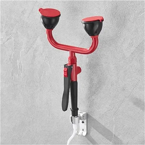 Handheld Eyewash Station Bracket Portable Eye Wash Station, Portable Drench Hose Unit Spray Eye Wash For Lab Industrial, Wall-Mounted Emergency Eye