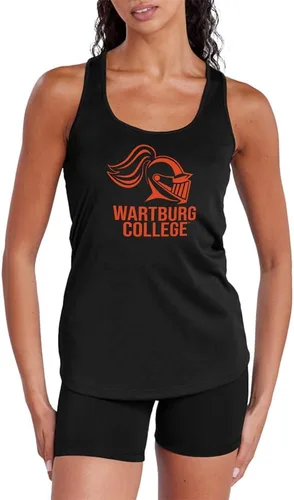 Miniatura 512 de Camiseta deportiva sin mangas oficial de NCAA Collegiate para mujer, con espalda cruzada, colección con logotipo primario