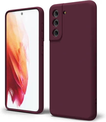 Miniatura 361 de oakxco Funda para teléfono Samsung Galaxy S21 Ultra con agarre de silicona líquida, bonita funda delgada y delgada de goma suave de TPU lisa