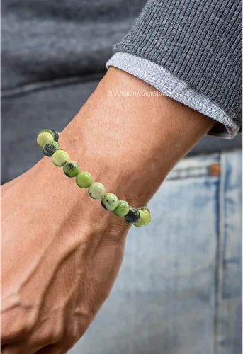 Miniatura 271 de Amazing Gemstone Pulsera de cristal para mujeres y hombres, pulsera de cristal curativo de protección, pulsera elástica con cuentas de piedras