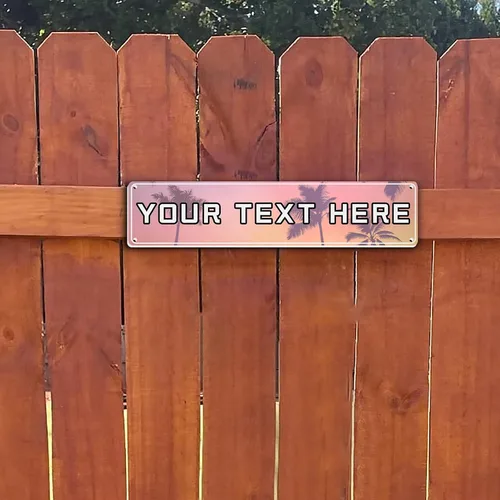 Miniatura 2 de Letrero de calle personalizado de metal con texto de nombre, letreros de carretera personalizados para exteriores, divertidos letreros de calle de 4