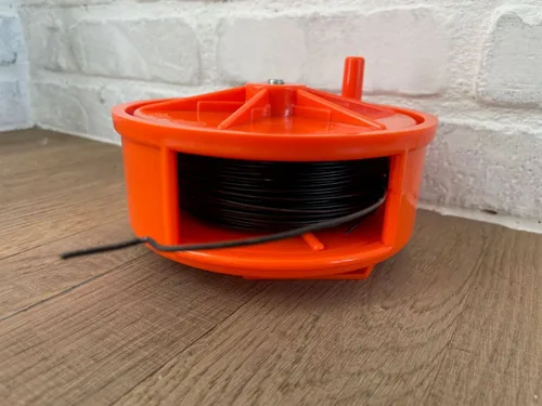 Miniatura 7 de Sandbaggy Carrete de alambre de plástico para barra de refuerzo, soporta hasta 400 pies de alambre de calibre 12-20, perilla de rebobinado