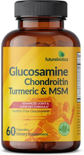 Miniatura 5 de Futurebiotics Glucosamina, condroitina, cúrcuma y MSM fórmula avanzada para articulaciones, apoya articulaciones saludables y movilidad, sin OMG, 60