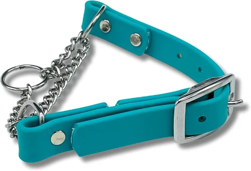 Miniatura 18 de Collar de Martingala para Perros, Biothane, Herrajes de Acero Inoxidable, Sin Tirones, Fabricado en EE. UU., Grado Profesional, Grande, Marrón
