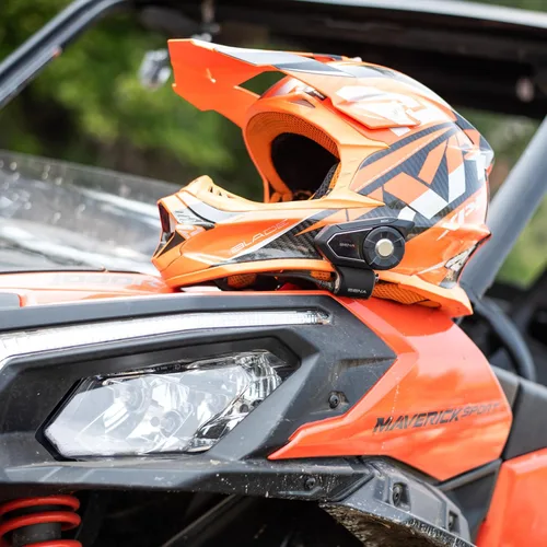 Miniatura 3 de Sena 30K Sistema de comunicación de auriculares Bluetooth para motocicleta con malla, altavoces HD, paquete doble