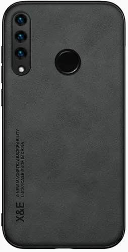 Miniatura 5 de Kepuch Silklike Funda Para Huawei Nova 4E/P30 Lite - Cubierta De Parachoques Placa De Metal Incorporada Para Huawei Nova 4E/P30 Lite - Azul