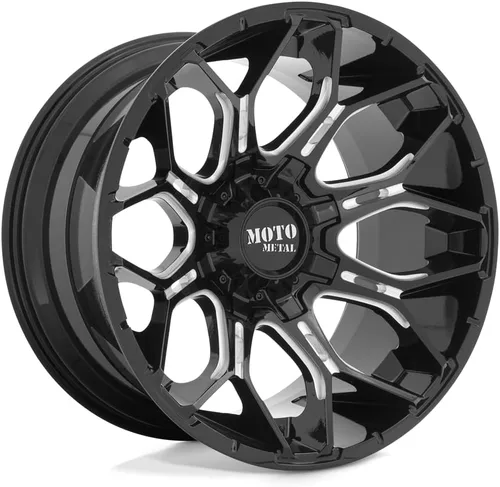 Moto Metal 20x9 5x5.0/5.5 5 0mm NEGRO BRILLANTE FRESADO - MO80829035300