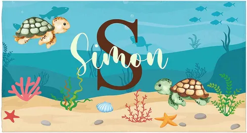 Miniatura 31 de Toallas de playa personalizadas para niños y adultos, regalos personalizados con nombre, toalla de playa de microfibra de gran tamaño de secado