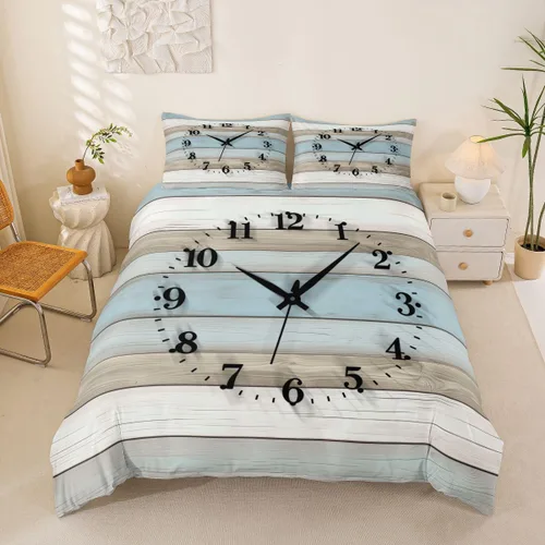 Miniatura 53 de Erosebridal Funda de edredón de ancla náutica, juego de ropa de cama con brújula oceánica, tamaño individual para niños, adolescentes, adultos