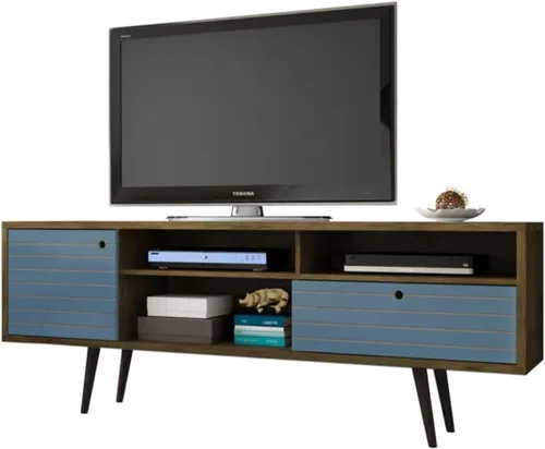 Miniatura 36 de Manhattan Comfort Liberty Soporte de TV Moderno de Mediados de Siglo para Televisores de hasta 46 Pulgadas, Centro de Entretenimiento