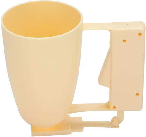 Miniatura 9 de Dispensador de masa de 2 piezas, dispensador de masa de panqueques de mano, para hacer cupcakes, albóndigas, crema para pasteles, mezclador, embudo