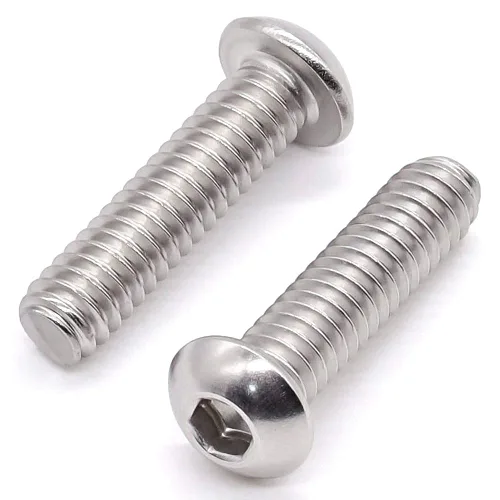 Miniatura 3 de Tornillos de cabeza de botón M3-0.020 x 0.394 in (100 unidades), acero inoxidable 18/8 304, totalmente roscado, rosca gruesa de máquina, unidad