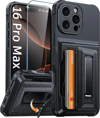 Miniatura 36 de Oterkin Funda tipo cartera para iPhone 17 Pro Max [4-5 tarjeteros] [soporte de soporte] [protección completa de la cámara] [bloqueo RFID] iPhone 17