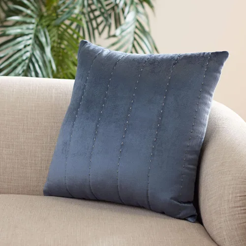 SAFAVIEH Home Collection Gressa - Cojín decorativo de 12 x 20 pulgadas, color gris y azul