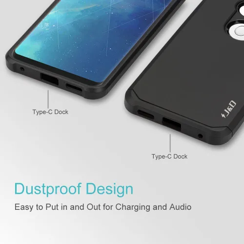 Miniatura 7 de LG V30 Caso, [ArmorBox] [Dual Layer] híbrido prueba de golpes Rugged Case de Protección para LG V30 de J & D, Negro