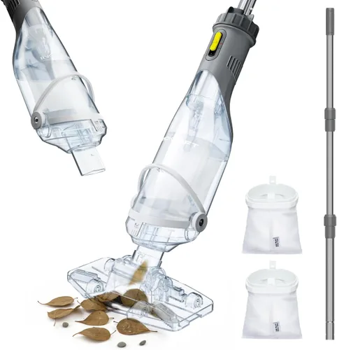 InoKraft Aspiradora de Piscina para Piscina sobre el Suelo, Aspiradora de Piscina Manual Inalámbrica para Piscinas Enterradas, Limpiador de Piscina