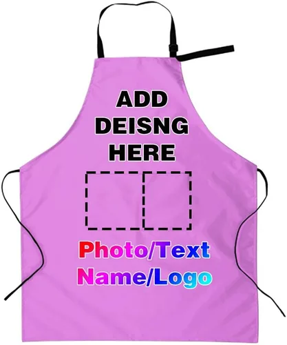 Miniatura 39 de Delantales personalizados para mujeres y hombres, delantal personalizado con logotipo de texto fotográfico, delantales de cocina personalizados