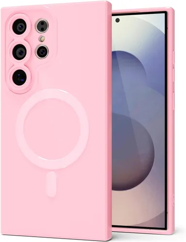 Miniatura 93 de Svanove para Samsung Galaxy S22 Funda de teléfono de silicona magnética, compatible con Magsafe, linda para mujeres, brillante color brillante, gel