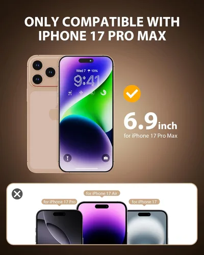 Miniatura 2 de PDDKISS Protector de pantalla de privacidad compatible con iPhone 17 Pro Max de 6.9 pulgadas, degradado morado, antiespía, anti luz azul, vidrio