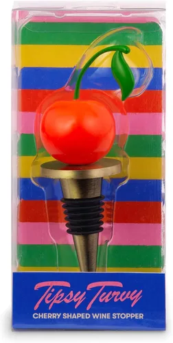 Miniatura 2 de ban.do Lindo tapón de vino, corcho para botella de vino o champán, tapón de vino de metal, herramienta de bar y decoración del hogar, cereza