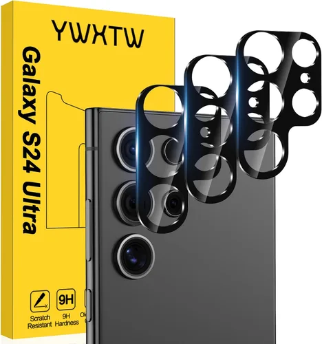 Miniatura 14 de YWXTW Paquete de 3 protectores de lente de cámara para Samsung Galaxy S22 / S22 Plus, vidrio templado 9H, antiarañazos, ultra fino Transparente