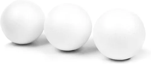 Miniatura 4 de Evershine 12 paquetes de bolas de espuma de poliestireno para manualidades de 4 pulgadas - Bolas de espuma de poliestireno blancas lisas