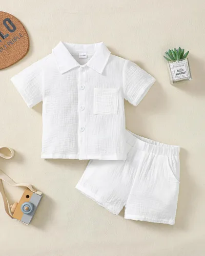 Miniatura 54 de Conjunto de ropa de verano para bebé y niño, camiseta de manga corta de algodón, pantalones cortos de dinosaurios, conjunto de ropa para niño