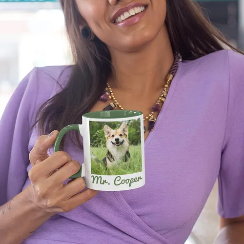 Miniatura 3 de Taza de café con foto personalizada, 11-15 onzas, taza personalizada con imagen, texto y nombre, regalos personalizados para novio, novia, mejor