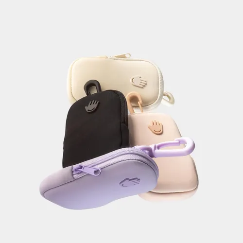 Miniatura 4 de Touchette Zippered Pouch with Snap Hook – Attachable Bag Accessory Compatible with 1 FL OZ Touchland Hand Sanitizer Rosa rubor