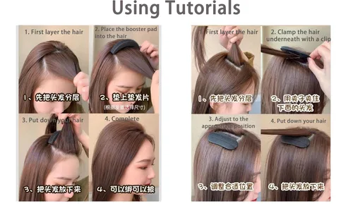 Miniatura 6 de Base de pelo Esponja Clip invisible peine Bump It Up Herramienta de volumen Almohadillas falsas Inserción de pelo Bump Styling Insertar extensiones
