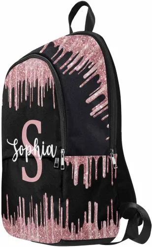 Miniatura 117 de Texto personalizado Elefante desgaste gafas mochila mochila mochila casual Daypack bolsa para mamá niñas, color86-4, Mochilas Daypack