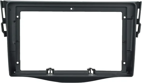 Miniatura 4 de Kit de montaje de montaje de 9 pulgadas con marco de tablero estéreo para coche, con arnés de alimentación, cable compatible con Toyota RAV4 2006 07