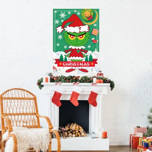 Miniatura 6 de Juegos de Navidad EMPOF - Pin The Heart Juegos de Manualidades Navideñas para Niños y Familias, Linda Decoración de Pared, Artículos de Fiesta
