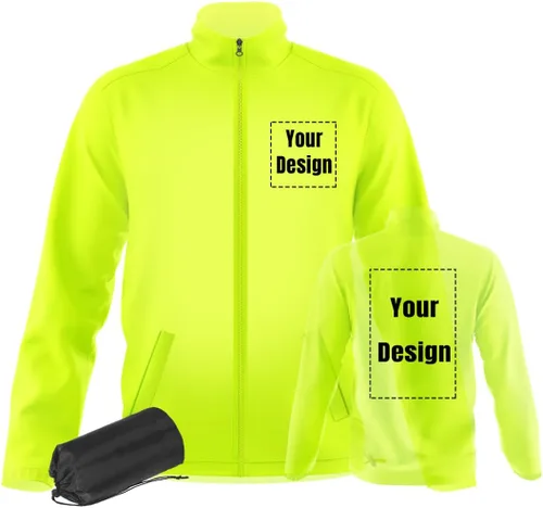La chaqueta reflexiva de la seguridad de la alta visibilidad ligero respirable modifica el Amarillo Neón