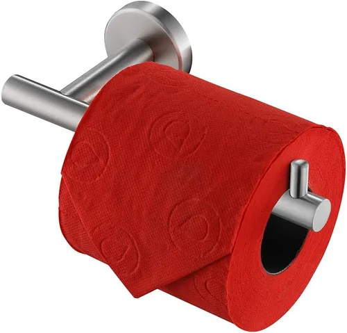 JQK Soporte para Papel Higiénico, 5 Pulgadas Acero Inoxidable 304 Grosor 0.8mm Dispensador de Papel Higiénico para Baño, Sostiene Mega Rollos,