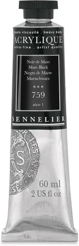 Miniatura 18 de Sennelier Acrílico para artistas extrafinos, 2.0 fl oz, luz verde cromo S3