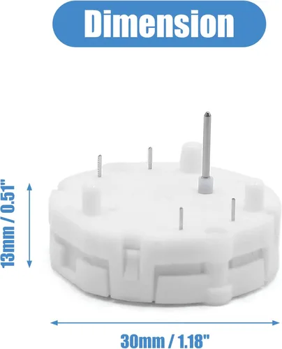 Miniatura 3 de uxcell 4 unids x27 589 velocímetro tacómetro blanco racimo medidor motor paso a paso para coche