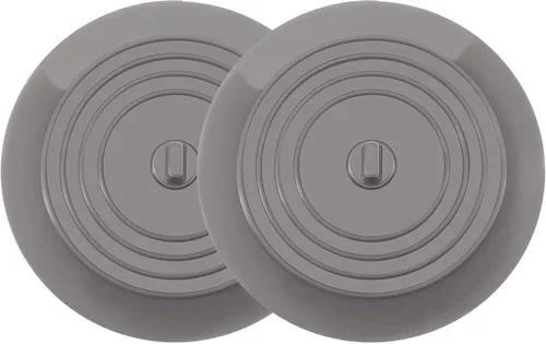 Miniatura 5 de VIGOR PATH Juego de 2 atrapadores de drenaje de pelo de ducha, cubierta de drenaje plana, atrapa cabello de 5.9 pulgadas para baño, tapón de Negro