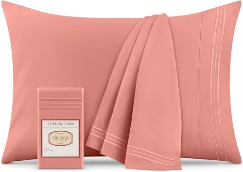 Miniatura 47 de Mellanni Fundas de almohada – Fundas de almohada lujosas, extrasuaves, refrescantes – 2 fundas de almohada de la colección Iconic – Cierre de sobre
