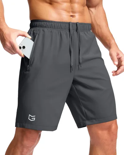 Miniatura 67 de G Gradual Pantalones cortos deportivos para correr para hombre con bolsillos con cremallera, de secado rápido, de 7 pulgadas, 5 pulgadas, 9