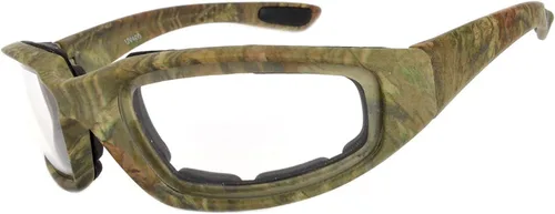 Miniatura 26 de OWL Gafas de espuma acolchadas para motocicleta, lente transparente con espejo ahumado