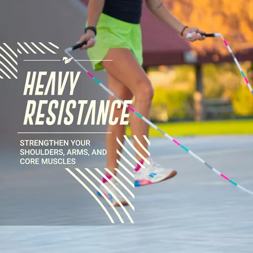 Miniatura 5 de Elite Jumps - Cuerda de saltar con cuentas pesadas - Cuerda de saltar con peso de 6.5 onzas para mujer - Duradero y resistente - Cuerda ajustable