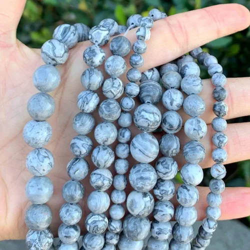 Miniatura 15 de 1 hebra Adabele natural de piedras preciosas múltiples amatista, lapislázuli, sodalita, aventurina, ojo de tigre, jaspe rojo jade amarillo, 0.315 in