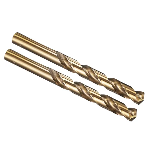 Miniatura 172 de PATIKIL Broca Jobber de 0.039 in, vástago recto M35 cobalto 5% acero de alta velocidad 135° acabado dorado para metal duro de acero inoxidable - 2