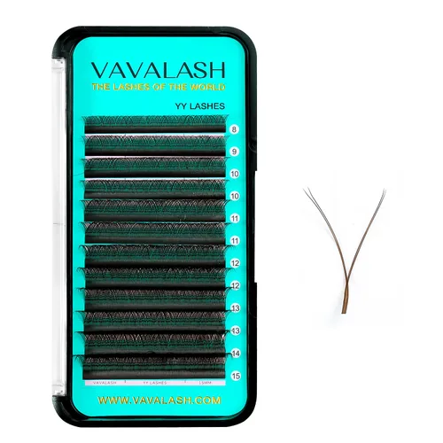 Miniatura 26 de VAVALASH Extensiones de pestañas en forma de W, con abanico prefabricado 3D, rizado D, extensiones de pestañas de volumen fáciles de abanico