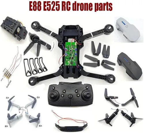 Miniatura 3 de Suitable for Accessories for E88 E525 Control Drones, Propeller Blades, Motor Arm, Control, Motherboard, Camera, Protective Frame for USB Gear(Plum)