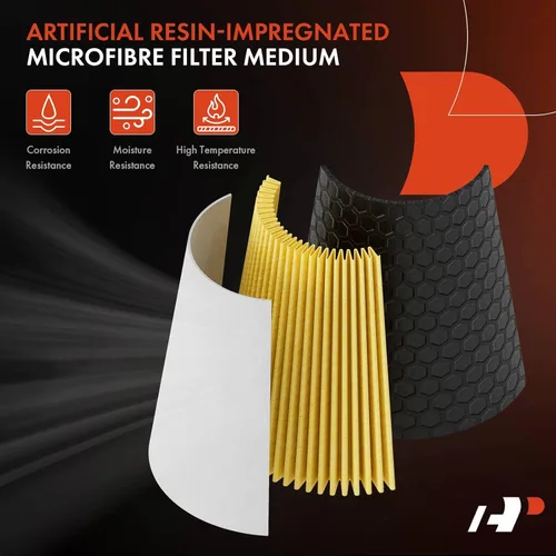 Miniatura 3 de A-Premium Filtro de aire del motor delantero compatible con Ford Mustang 2019-2022 5.0L, 2015-2022 5.2L, repuesto # FR3Z9601B